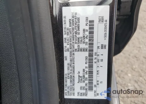 2014 Ford Fiesta Se from USA, damaged, VIN 3FADP4BJ7EM215718